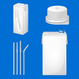 Многослойный материал и комплектующие (трубочки, крышки) для изготовления упаковки типа «-Брик»