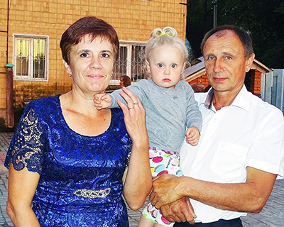 Фермер Виктор Лыгин с семьей