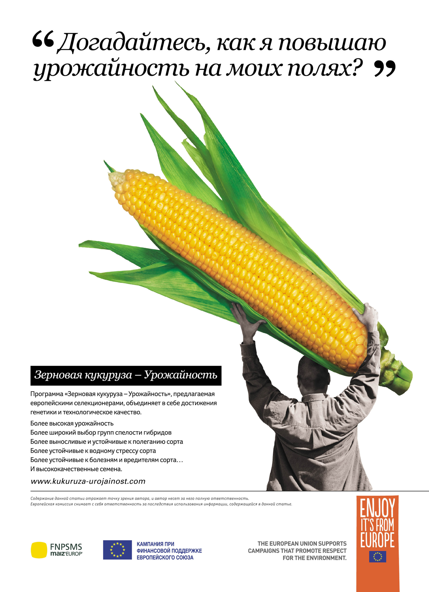 Зерновая кукуруза - Урожайность