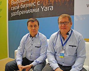 Исполнительный директор ЗАО «Яра» Валерий Колесников (слева) и региональный представитель в ПФО Марат Кадыров.